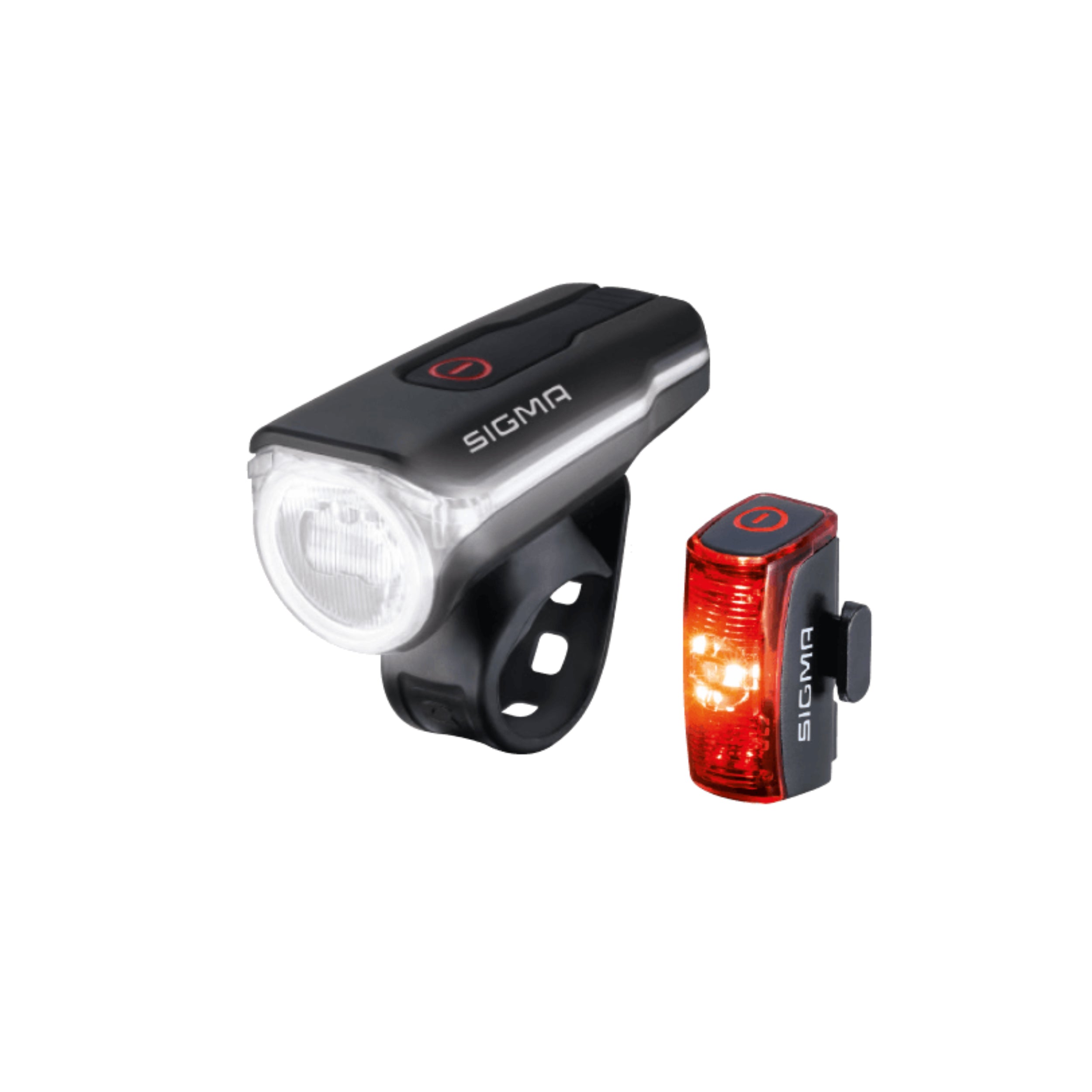 fahrradbeleuchtung sigma aura 80 Akku-Beleuchtungsset SIGMA "Aura 60 & Nugget II" USB, schwarz – Fahrradschmiede.Berlin