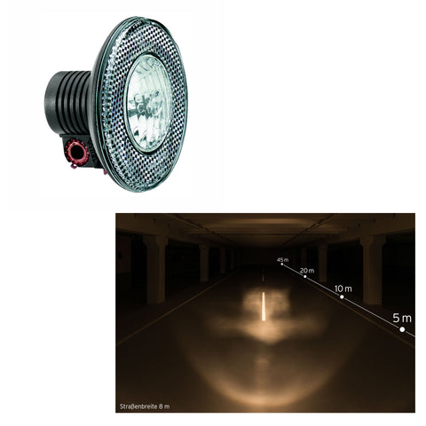 Scheinwerfer-Halogen B&M "Lumotec" 17 Lux, schwarz