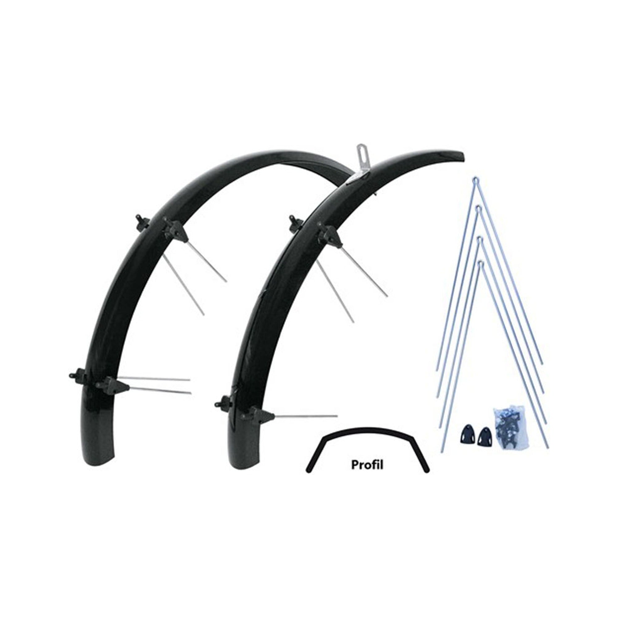 dirtfox schutzblech Schutzblech-Set 27 Zoll, Kunststoff, 35 mm breit – Farbe:Chameleon Serie (Bitte beachten Sie die Nummer) Cannondale C3 MTB Sattelstütze Techwear
