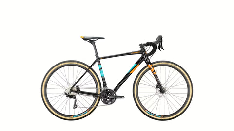 Herrenrad 28 Zoll CONWAY "GRV 6.0 " Mod. 24, 20-Gang Shimano GRX400, RH 49cm, schwarz metallic / fresh orange