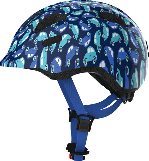 Helm Abus "Smiley 2.0 blue car" - Größe S, 45-50cm, blau