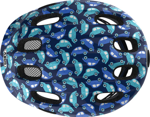 Helm Abus "Smiley 2.0 blue car" - Größe S, 45-50cm, blau