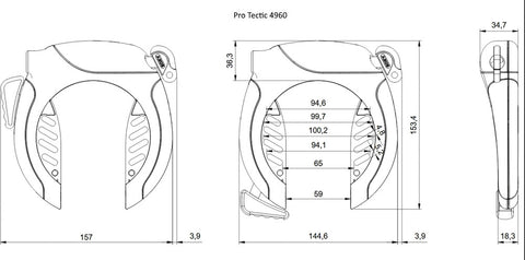 Rahmenschloss Abus "Pro Tectic 4960"