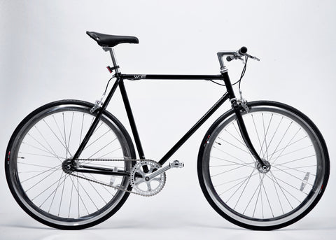 Rahmen-Gabelset, RH 56cm / WOLFF Classic Fixie II / 28"/ Stahl Chromoly / gemufft / für 1" Vorbau / innenverlegter Bremszug