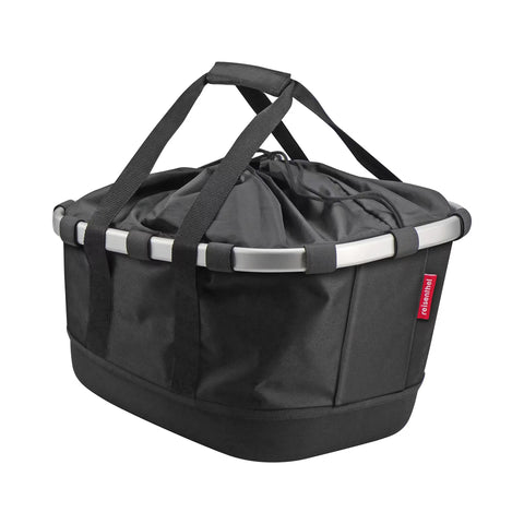 Reisenthel Bikebasket GT schwarz mit Snap-it – abnehmbarer Hinterradkorb