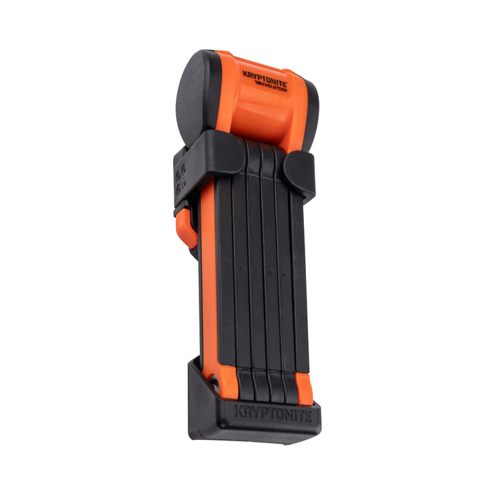 KRYPTONITE Evolution 790 Faltschloss mit Click-Tight-Halter in Schwarz-Orange