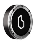 BEELINE Moto II Classic mit Aluminiumgehäuse und polierter Edelstahlblende, schräg von hinten mit Beeline-Logo