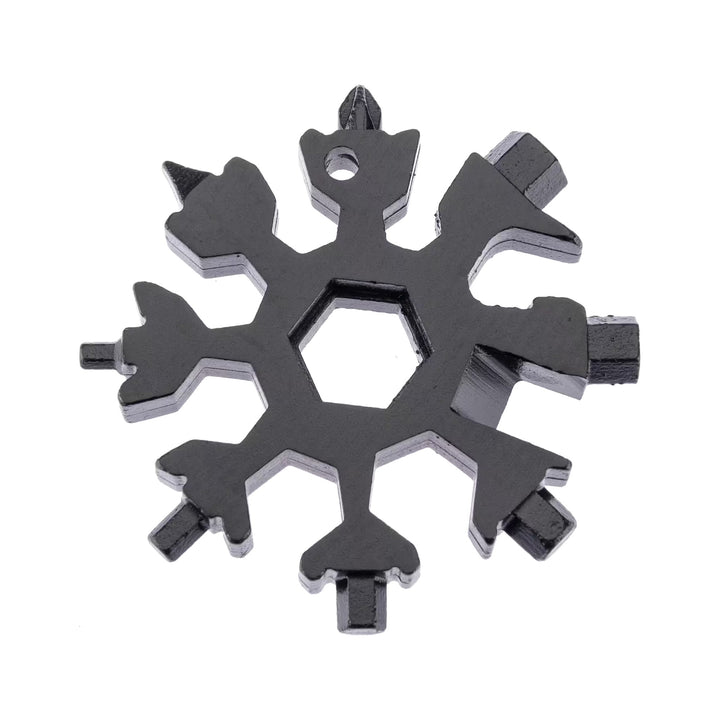 Multifunktionswerkzeug BRAVE CLASSIC in Sternform, schwarz, mit 18 Funktionen