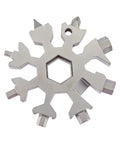 Multifunktionswerkzeug BRAVE CLASSIC in Sternform, silber, mit 18 Funktionen