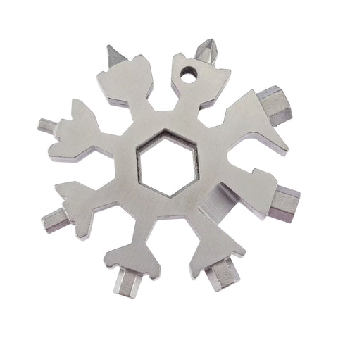 Multifunktionswerkzeug BRAVE CLASSIC in Sternform, silber, mit 18 Funktionen
