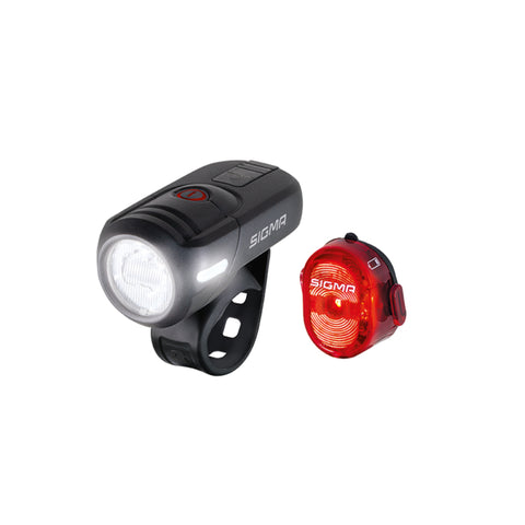 sigma fahrradbeleuchtung akku Akku-Beleuchtungsset SIGMA "Aura 45 & Nugget II" USB, schwarz – Fahrradschmiede.Berlin