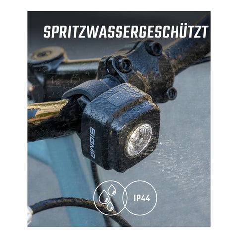 Batterielicht-Set SIGMA "Aura Micro" USB, schwarz