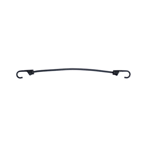 Schwarzer runder Gummispanner Bike Tec & More, 50 cm lang, mit zwei Kunststoffhaken