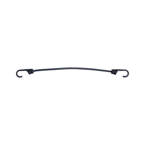 Schwarzer runder Gummispanner Bike Tec & More, 80 cm lang, mit zwei Kunststoffhaken