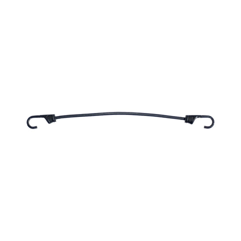 Schwarzer runder Gummispanner Bike Tec & More, 100 cm lang, mit zwei Kunststoffhaken
