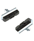 Bremsschuhe Felgenbremse Clarks, silber/schwarz, Produktfoto vor weißem Hintergrund