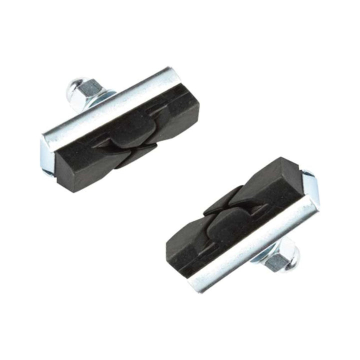 Bremsschuhe Felgenbremse Clarks, silber/schwarz, Produktfoto vor weißem Hintergrund