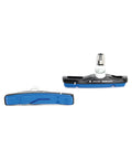 Bremsschuhe CONTEC Cartridge V-Stop Plus V-Brake, schwarz/blau, Produktfoto vor weißem Hintergrund