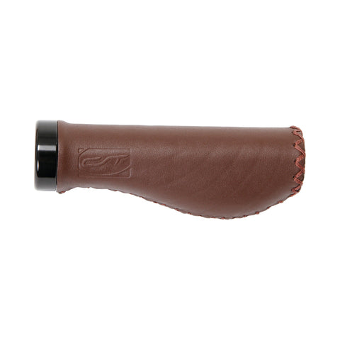 Lenkergriff CONTEC Ergo D3 Exclusiv Plus, Echtleder, 135 mm, dunkelbraun