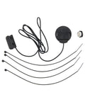Lieferumfang des CONTEC CBC-464: Lenkerhalter, Sensor mit Kabel, Speichenmagnet und vier Kabelbinder