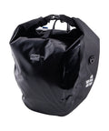 CONTEC Einzeltasche Travel Waterproof in Schwarz, Vorderansicht mit geschlossenem Rollverschluss und Tragegriff