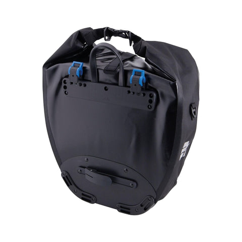 CONTEC Einzeltasche Travel Waterproof, Rueckseite mit Rixen und Kaul Hakenleiste und Verriegelung