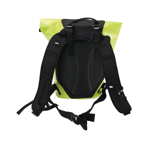 CONTEC Rucksack Waterproof 24, Rueckansicht mit Tragesystem, Brustgurt und Hueftgurt