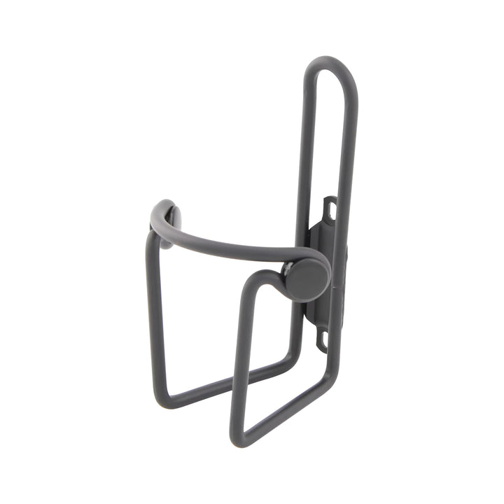Fahrrad-Flaschenhalter CONTEC Classic aus Aluminium in Schwarz, seitlich stehend