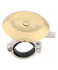 Fahrradglocke CONTEC Classic Bing aus Messing in Gold, 47 mm Durchmesser, mit Klemmschelle für 22,2 mm Lenker