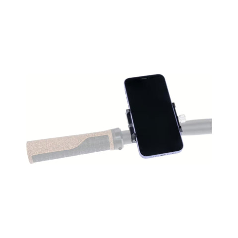 CONTEC Bug Easy mit eingespanntem Smartphone im Hochformat am Lenker