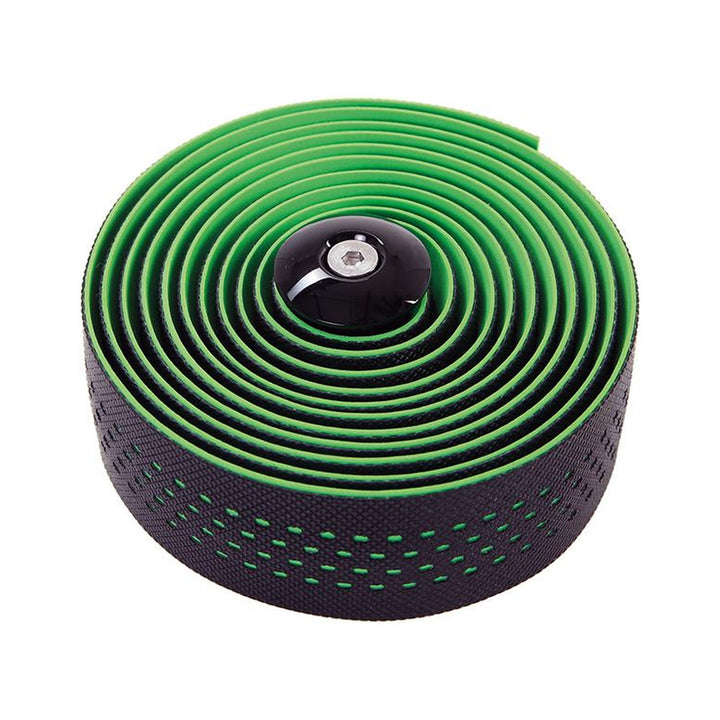 CONTEC Lenkerband Goo D2 in Schwarz mit neongrüner Oberseite, aufgerollt