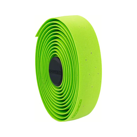 CONTEC Lenkerband Prestige.Cork in Grün, aufgerollt mit Lenkerstopfen