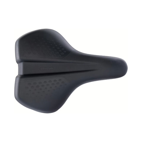 Fahrradsattel CONTEC Logic, Unisex, schwarz, Dreiviertelansicht von oben