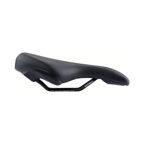 Fahrradsattel CONTEC Logic, Unisex, schwarz, Seitenprofil mit Sattelstreben