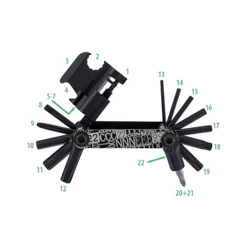 Multifunktionswerkzeug CONTEC Pocket Gadget F22 Stealth, geschlossen