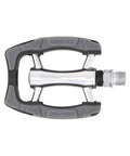 CONTEC Pedal 1Trip in Silber und Grau, Käfigpedal mit Aluminiumkörper und grau strukturiertem Kunststoffrahmen