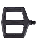 CONTEC Pedal Ramp in Schwarz, flaches Plattformpedal aus Nylon mit seitlichen Reflektoren