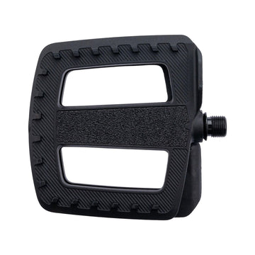 CONTEC Pedal Quick Stay XXL in Schwarz, großes Nylon-Plattformpedal mit Sandpapierbelag und Nylonstollen