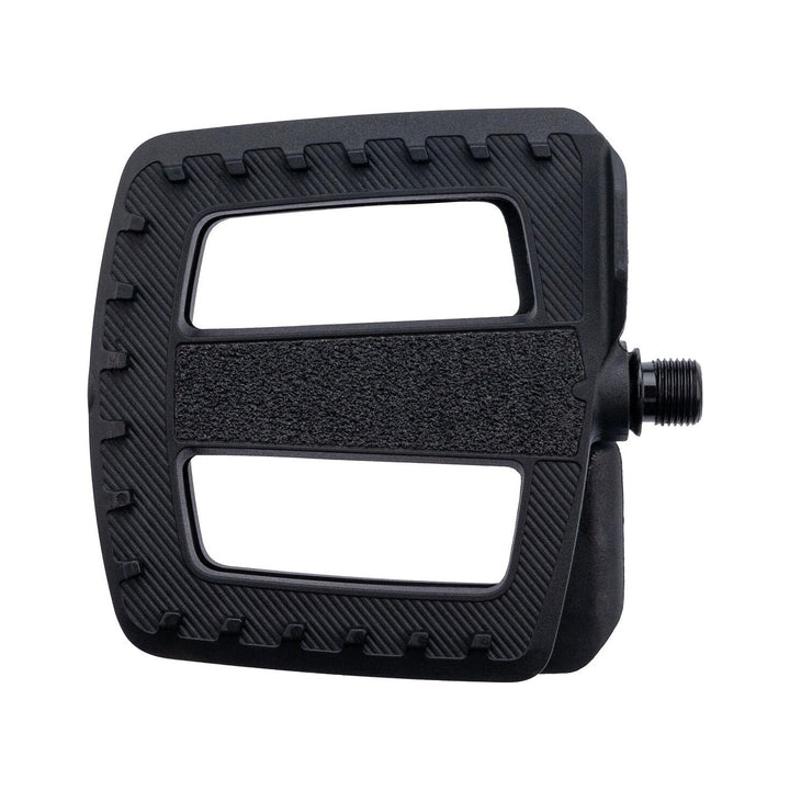 CONTEC Pedal Quick Stay XXL in Schwarz, großes Nylon-Plattformpedal mit Sandpapierbelag und Nylonstollen