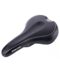 Fahrradsattel CONTEC Scientific Größe L, Unisex, schwarz mit rotem Logo und weißer Paspel