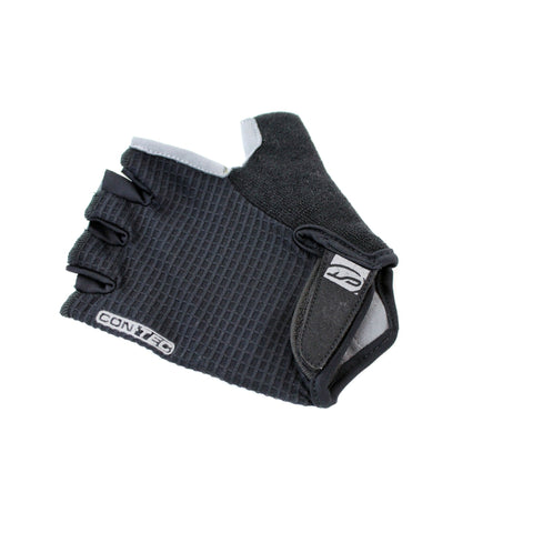 Sommerhandschuh CONTEC Crosso, Handrücken aus schwarzem Lycra-Mesh mit Klettverschluss