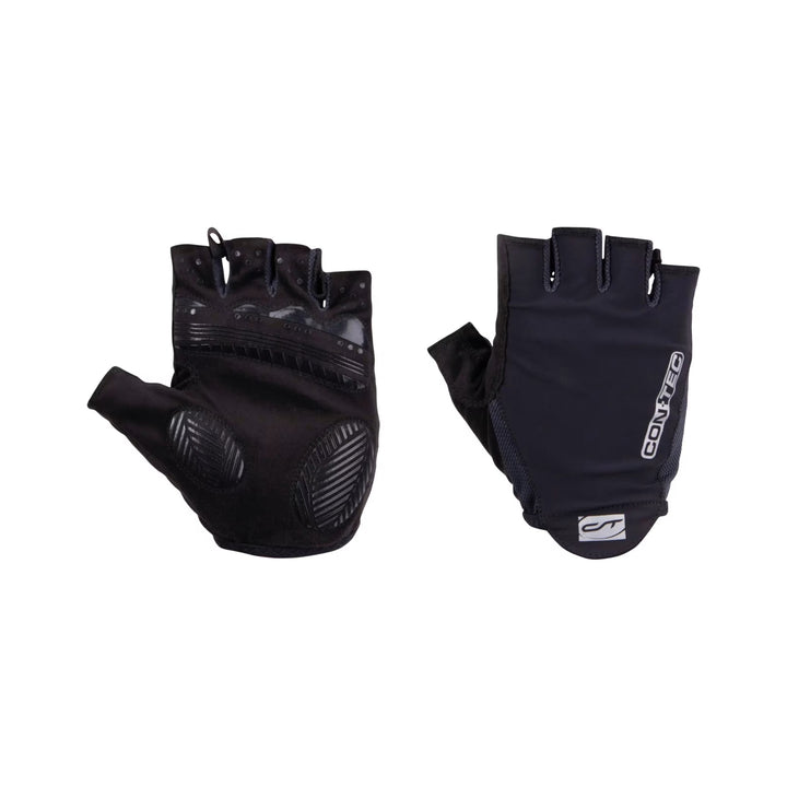 Sommerhandschuh CONTEC Chili in schwarz/grau, Kurzfingerhandschuh mit Innenhand und Handrücken