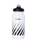 Fahrrad-Trinkflasche CONTEC Rivers Evo Spikes 500 ml in Weiß mit schwarzem Streifendekor