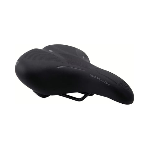 Fahrradsattel CONTEC Volare City EL, Unisex, schwarz, Seitenansicht