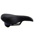 Fahrradsattel CONTEC Volare City EL, Unisex, schwarz, Seitenprofil mit Elastomer unter der Sitzfläche