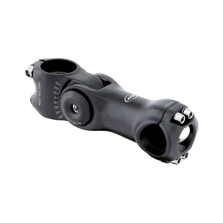 Verstellbarer Ahead-Vorbau CONTEC Tarantula in Schwarz mit 31,8 mm Lenkerklemmung
