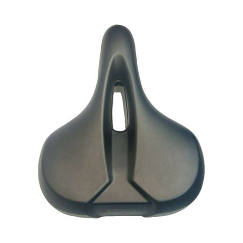 Fahrradsattel CP Vacuum Uni, Unisex, Draufsicht mit Aussparung in der Sitzfläche, schwarz
