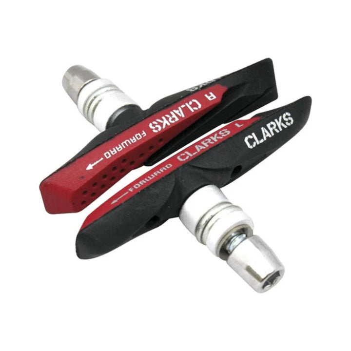 Bremsschuhe V-Brake Clarks Gold Dual-Contour Design, Produktfoto vor weißem Hintergrund