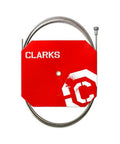 Bremsinnenzug Clarks aus Nirostahl mit Birnennippel, 2000 mm, silber