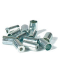 Endhülsen aus Stahl für Bremszughülle mit 5 mm Durchmesser, silber